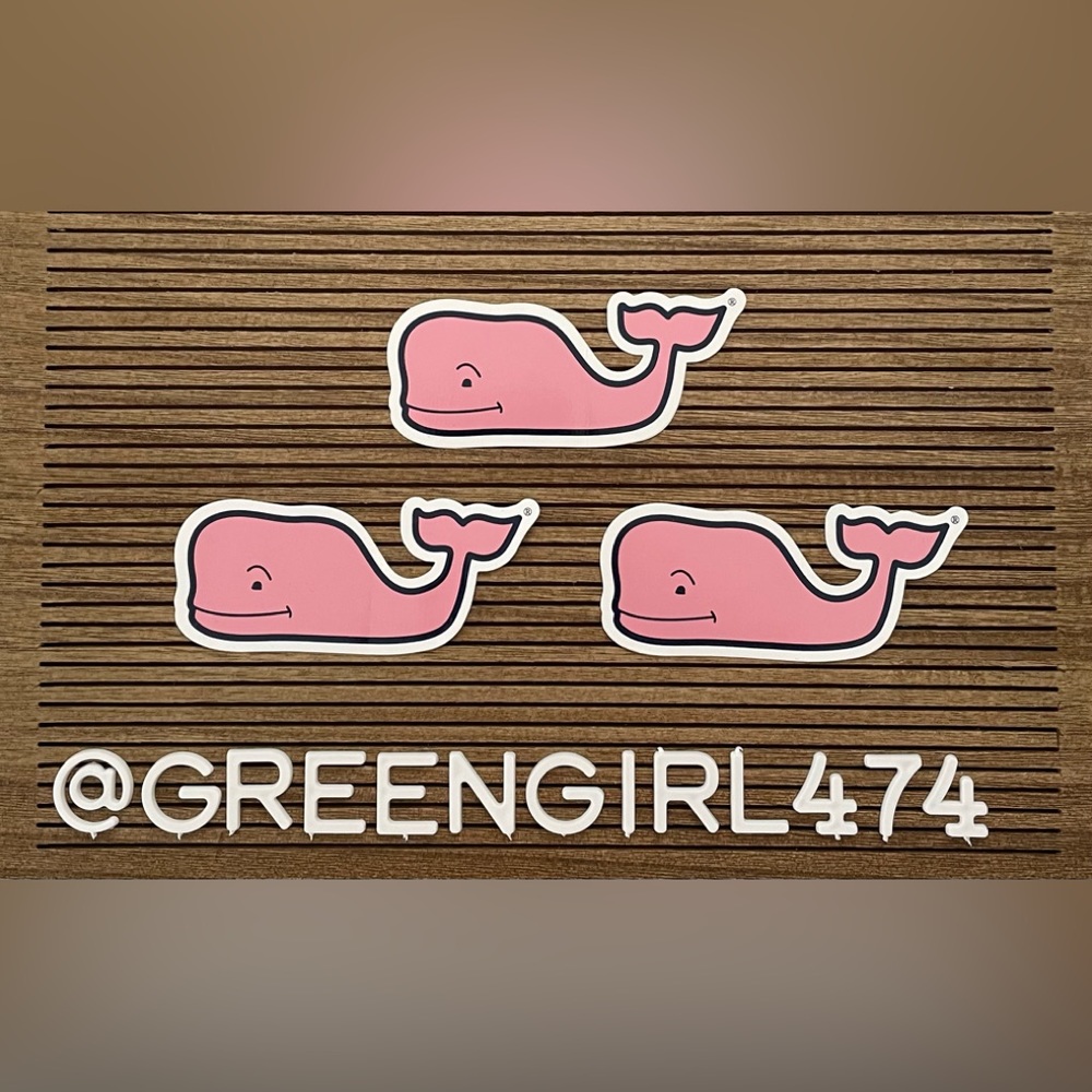 Vineyard Vines Sticker - Classic Vineyard Vines Whale x3